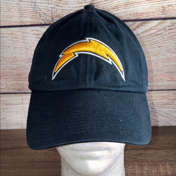 Used Navy Cap with Los Angeles Chargers Snap Button 47 Brand Logo - Picture 1 of 9